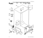 Whirlpool GSS26C4XXB03 cabinet parts diagram