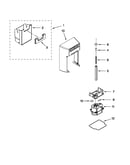 Motor and ice container parts
