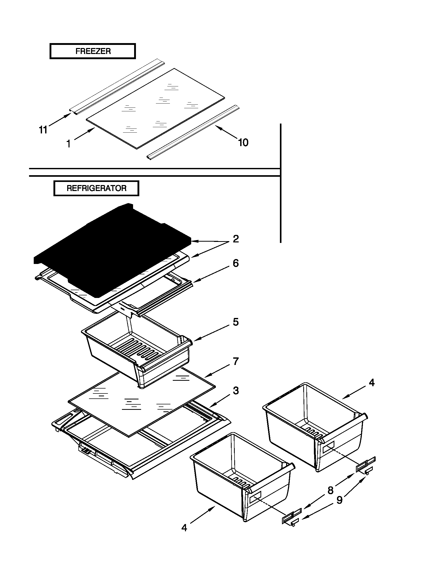 Shelf parts
