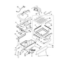 KitchenAid KUIC18NNXS1 evaporator, ice cutter grid and water parts diagram