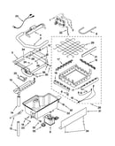 Evaporator, ice cutter grid and water parts