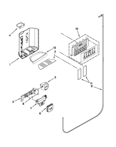Dispenser front parts