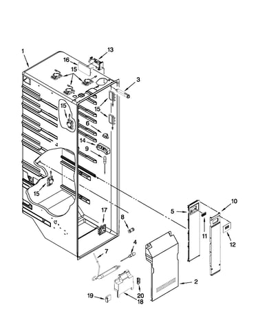Refrigerator liner parts
