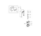 KitchenAid KSC23C9EYB02 motor and ice container parts diagram
