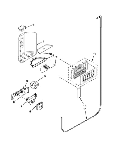 Dispenser front parts