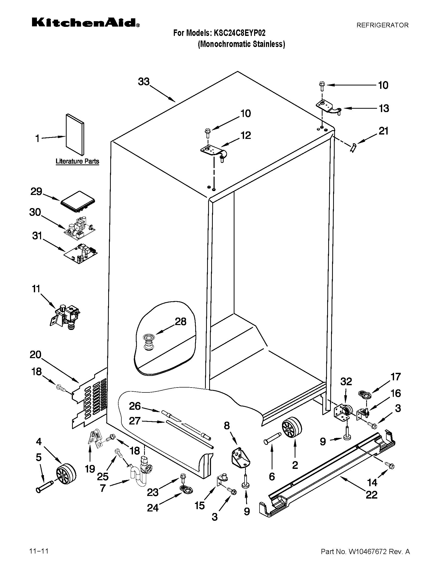 Cabinet parts