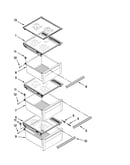 Refrigerator shelf parts