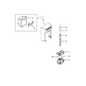 KitchenAid KSC24C8EYP02 motor and ice container parts diagram