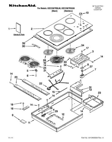Cooktop parts