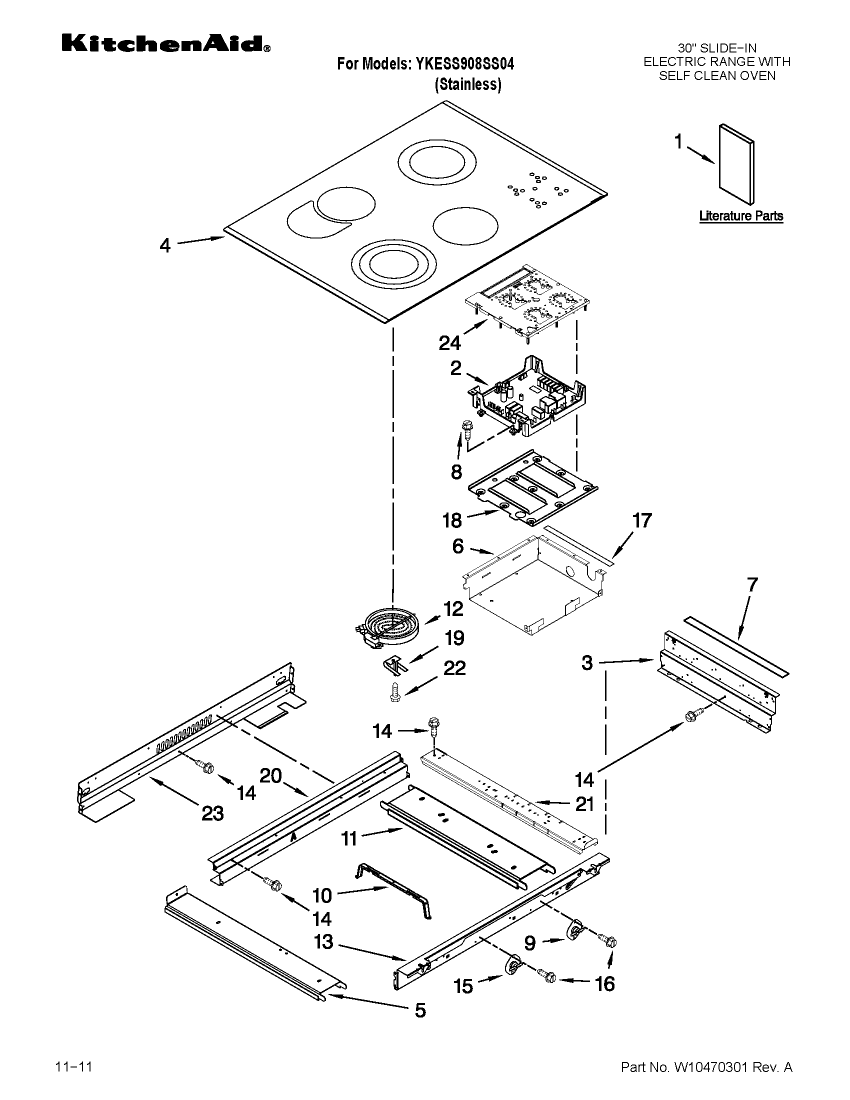 Cooktop parts