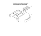 Maytag MGRH865QDS12 drawer and rack parts diagram