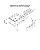 Drawer and rack parts