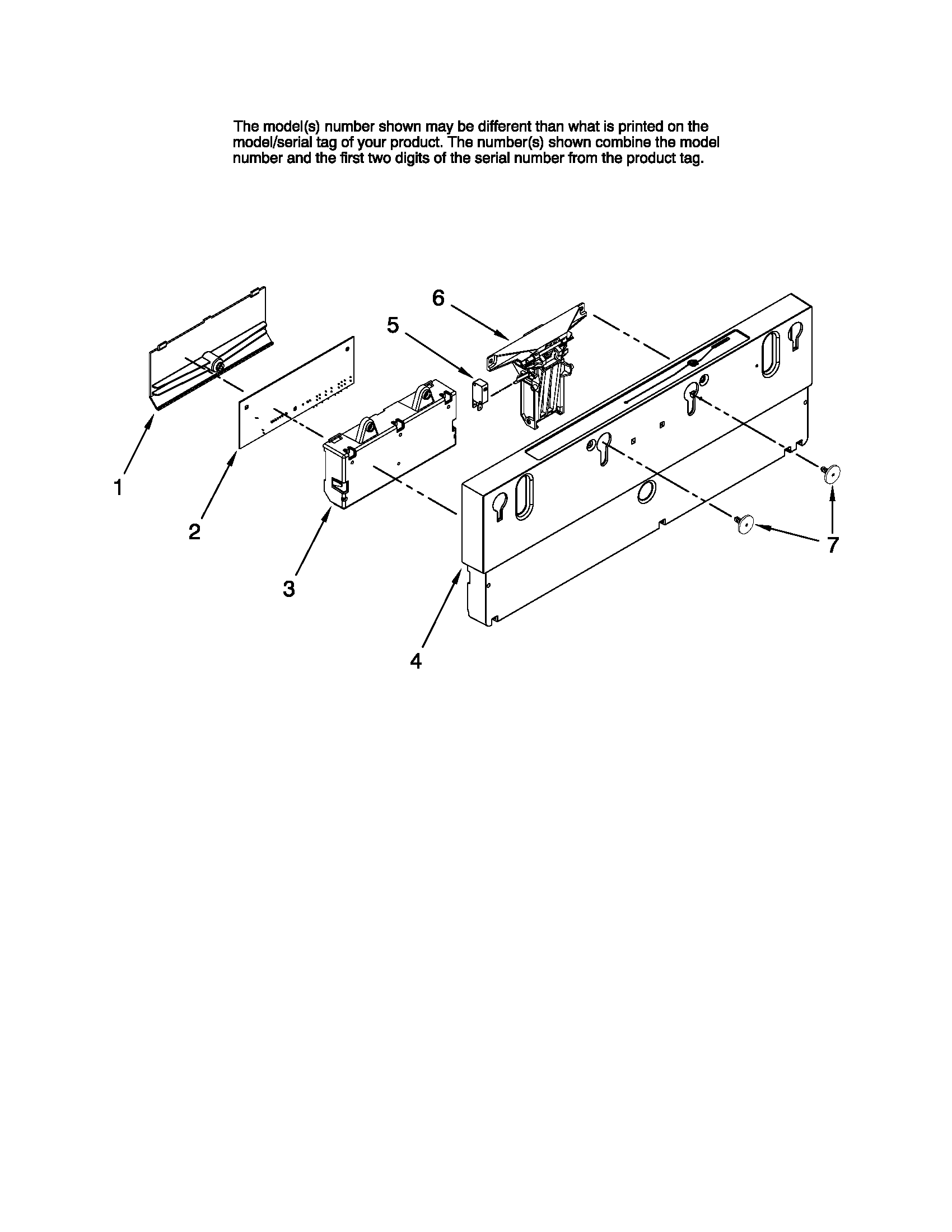Control panel parts