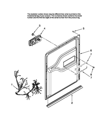Door and latch parts