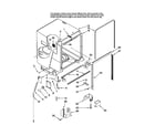 Maytag MDB8951BWB0 tub and frame parts diagram