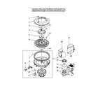 Maytag MDB8951BWQ0 pump and motor parts diagram