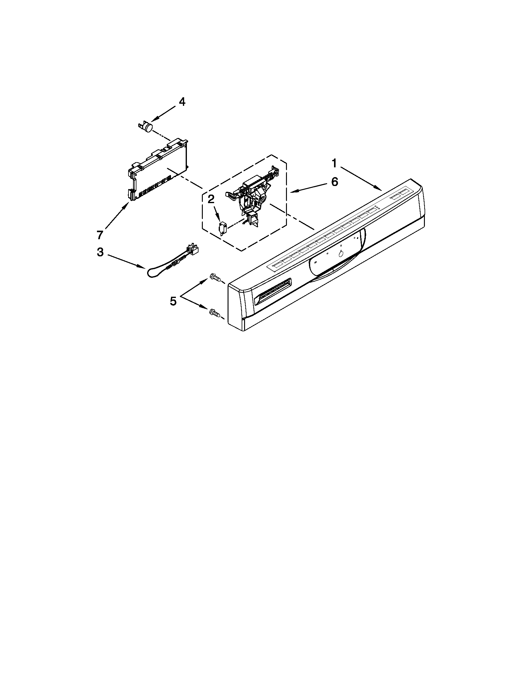 CONTROL PANEL AND LATCH PARTS