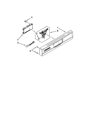 Control panel and latch parts