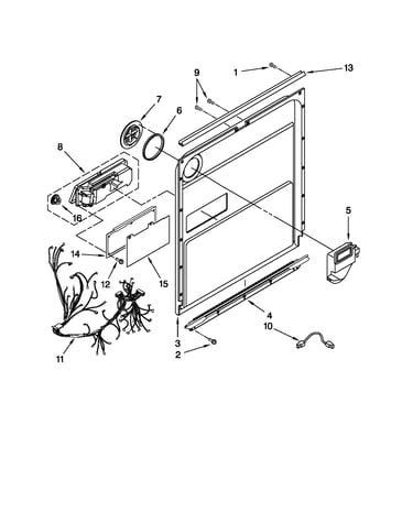 Inner door parts