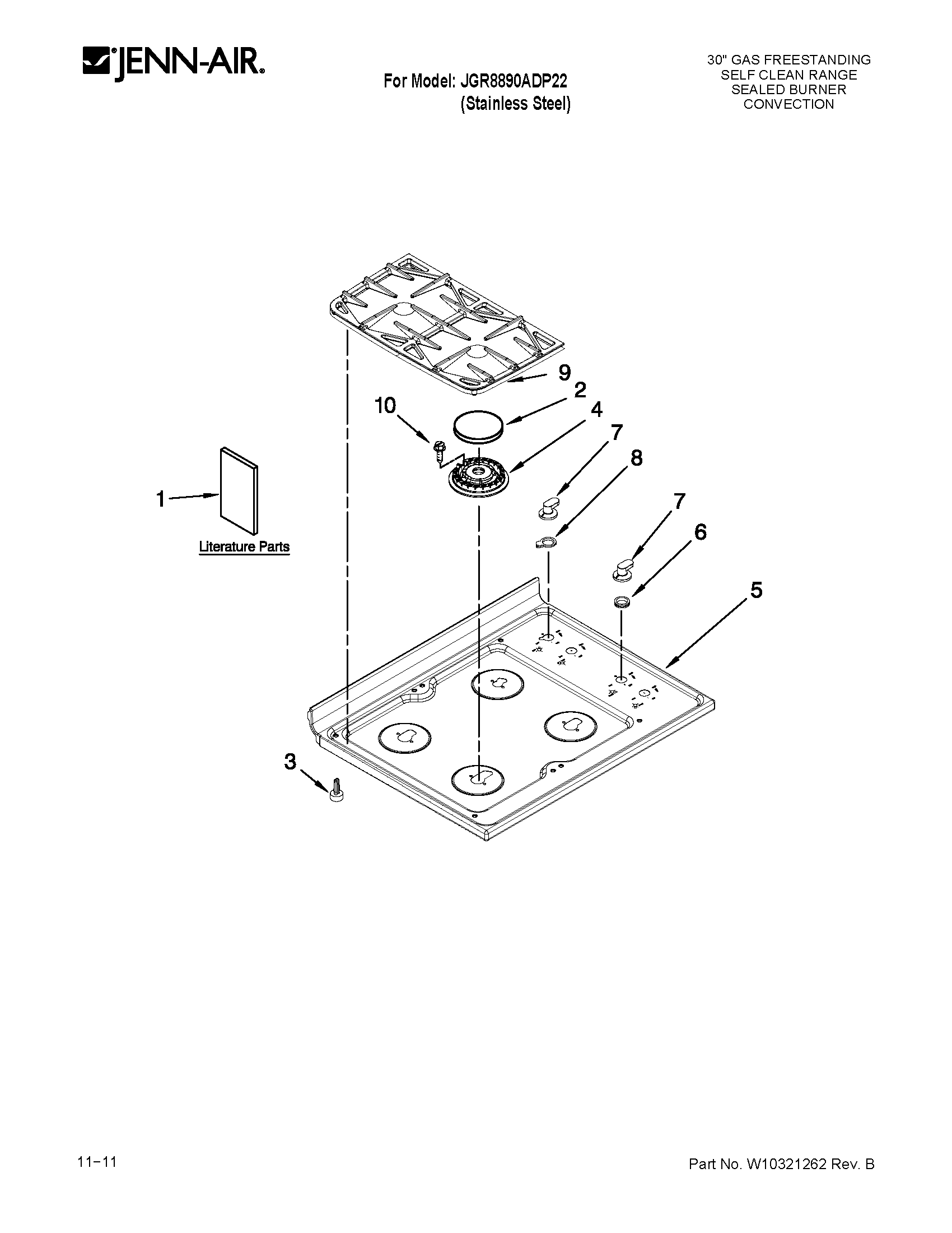 Cooktop parts