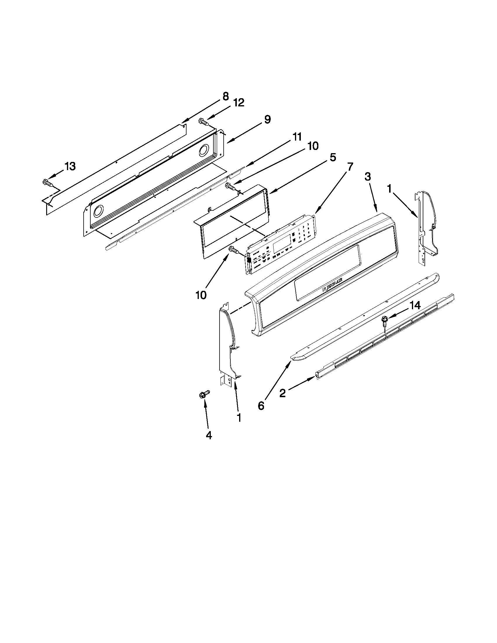 Control panel parts
