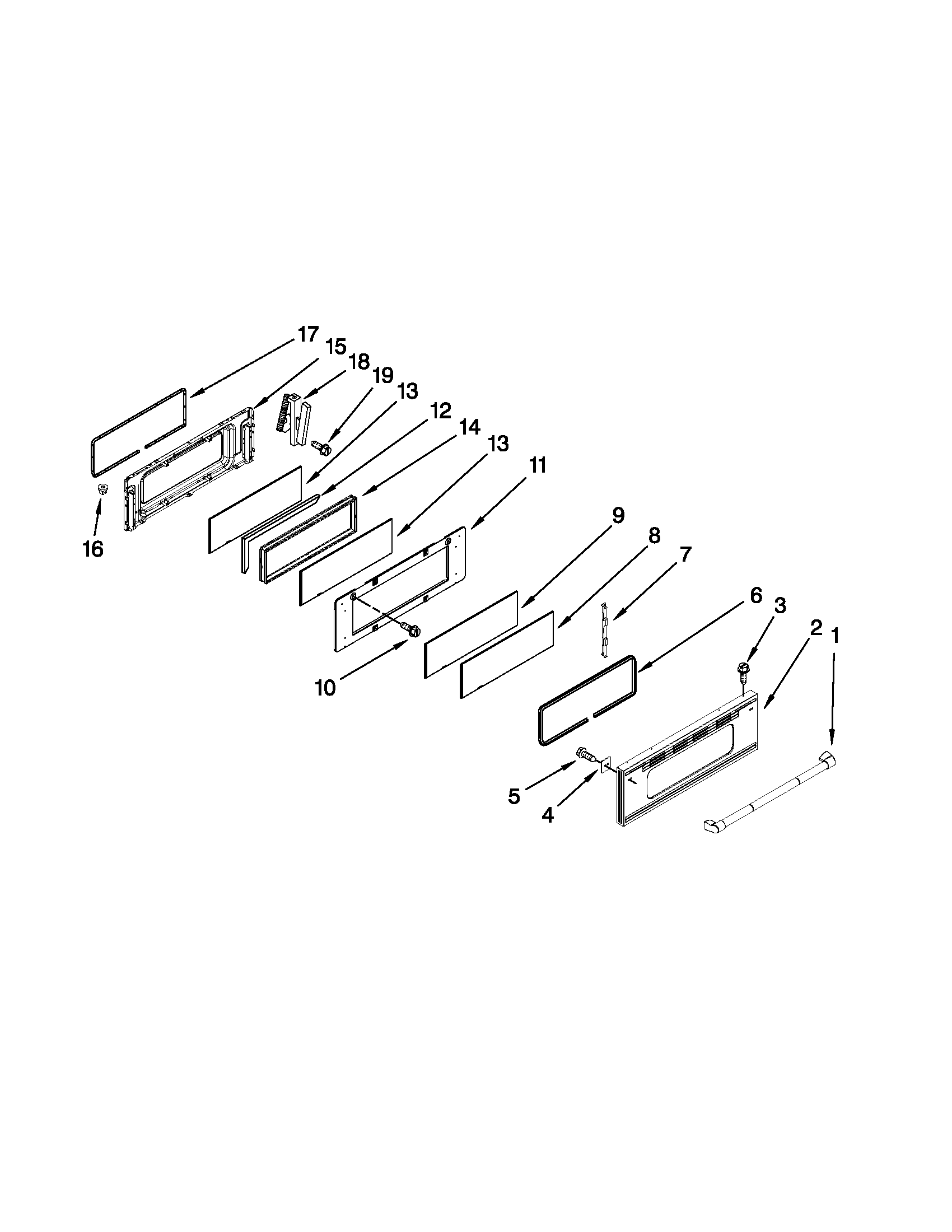 Upper door parts
