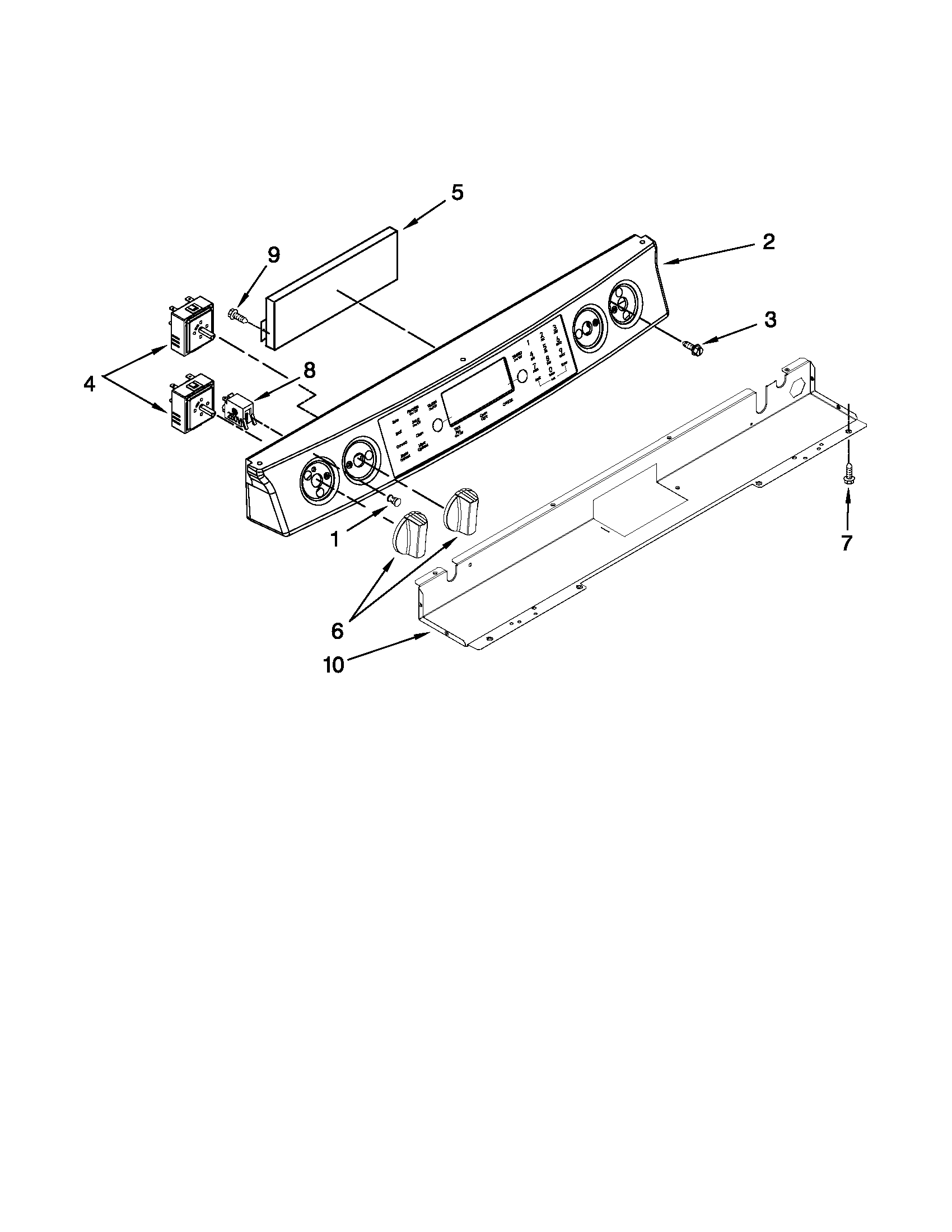 Control panel parts