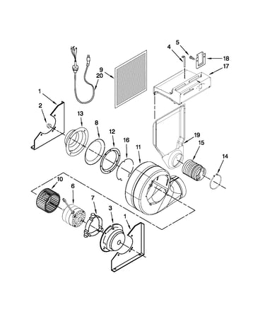 Blower assembly parts