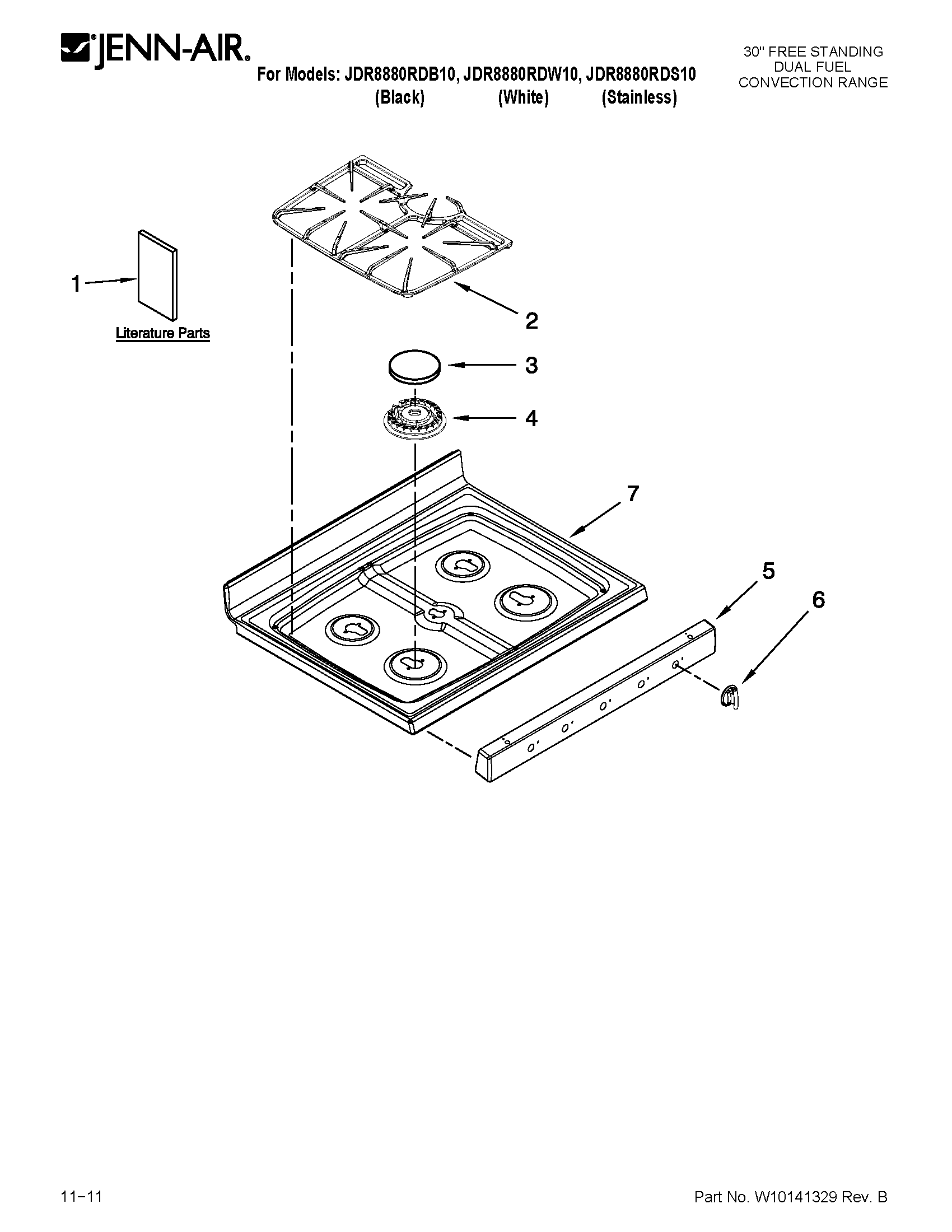 Cooktop parts