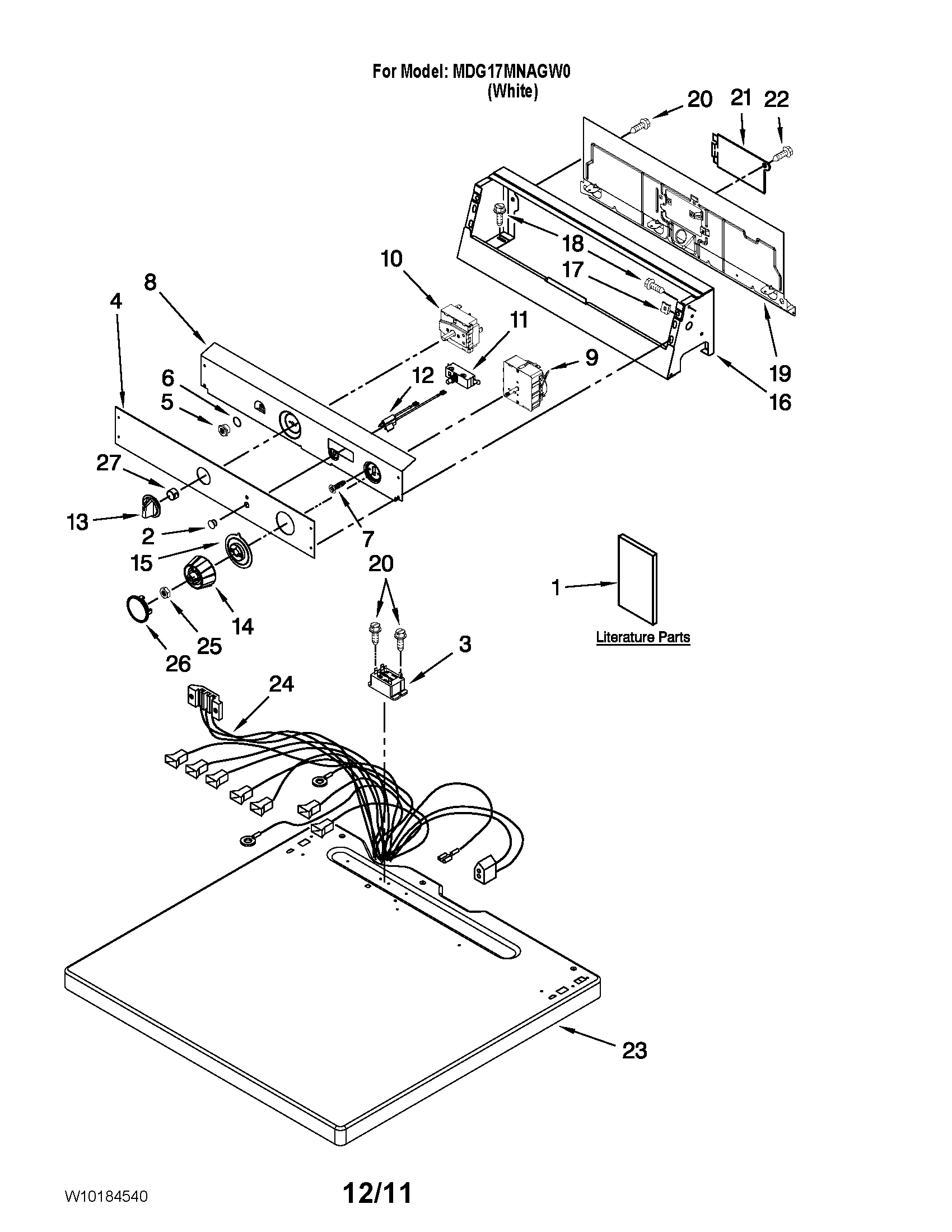 Top and console parts