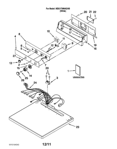 Top and console parts