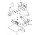 Maytag MDG17CSBGW1 top and console parts diagram