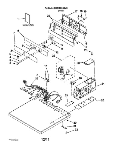 Top and console parts