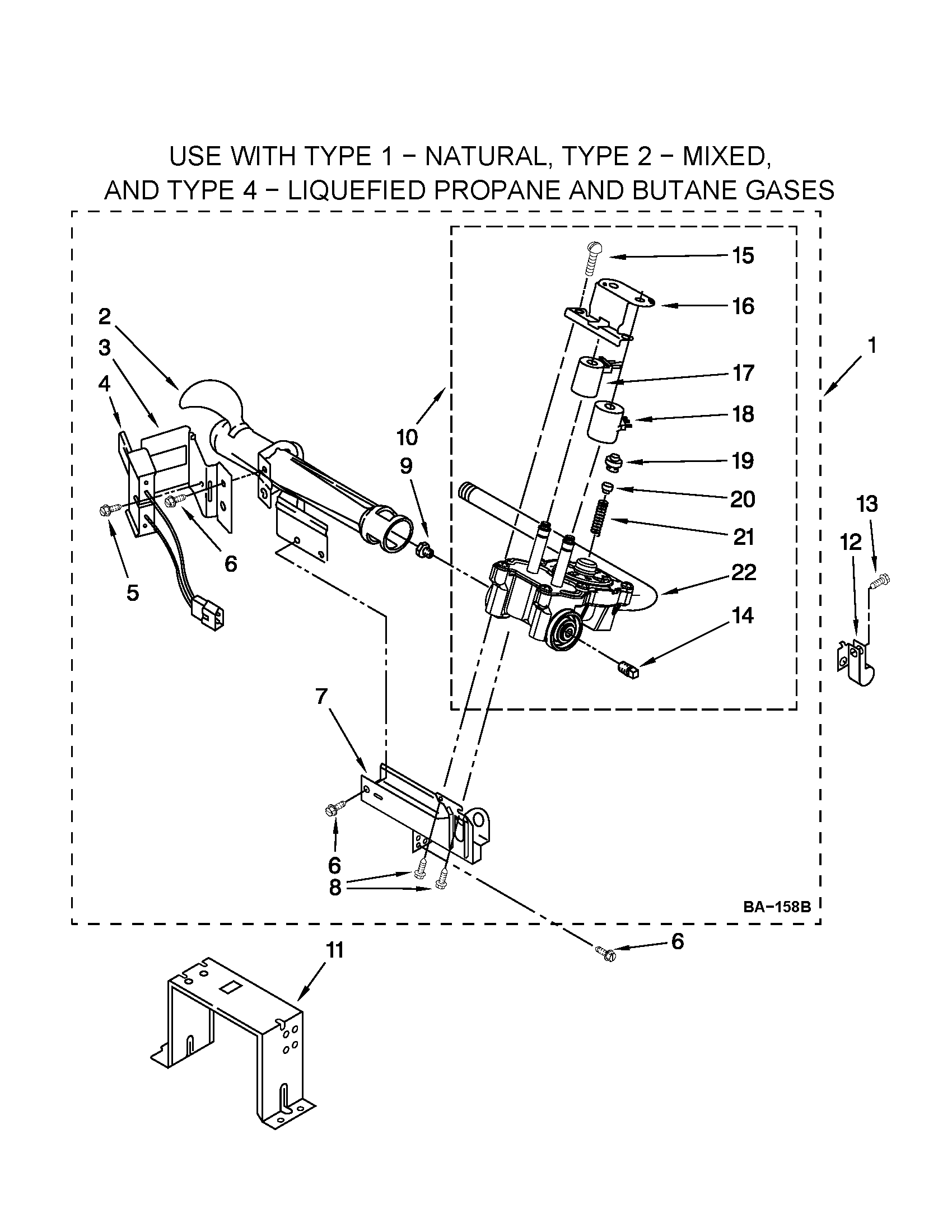 W10096909 BURNER ASSEMBLY