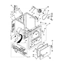 Maytag MGDC300XW1 cabinet parts diagram