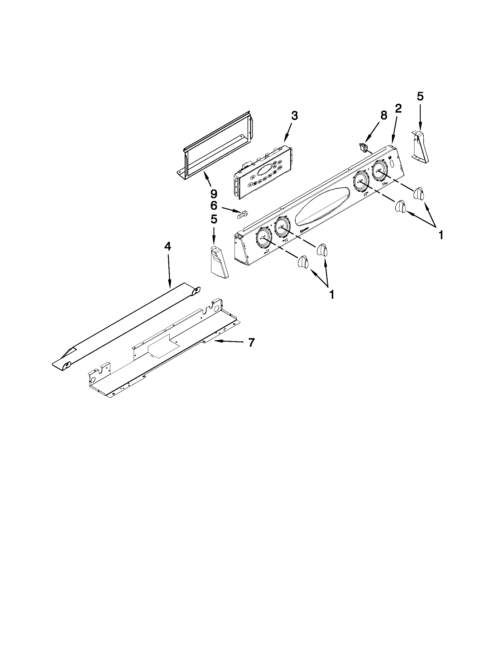 Control panel parts