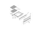 Maytag MGS5752BDS21 drawer and rack parts diagram