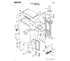 Maytag MIM1554XRS1 cabinet liner and door parts diagram
