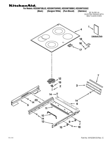 Cooktop parts