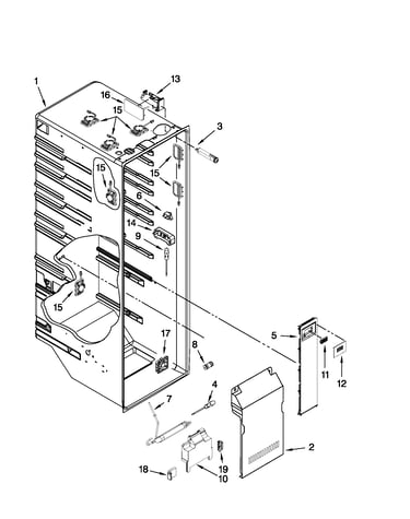 Refrigerator liner parts