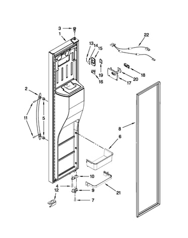 Freezer door parts