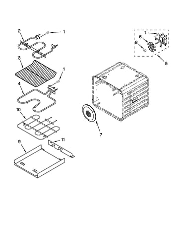 Internal oven parts