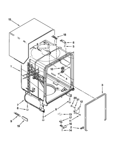 Tub and frame parts