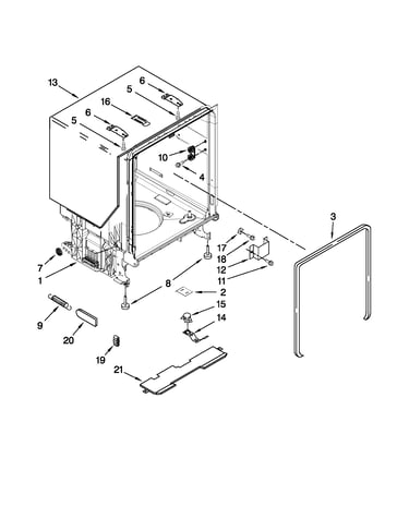Tub and frame parts