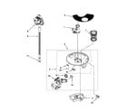 Whirlpool WDF530PAYW0 pump and motor parts diagram