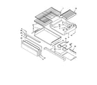 Whirlpool GFG471LVB3 drawer & broiler parts diagram