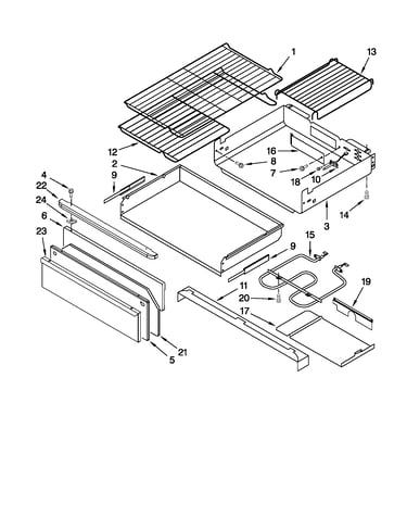 Drawer & broiler parts