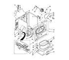 Whirlpool WGD4900XW1 cabinet parts diagram