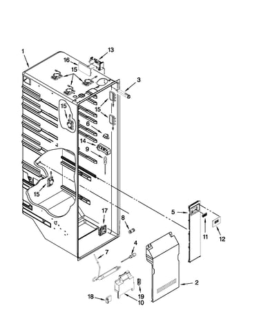 Refrigerator liner parts