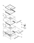 Refrigerator shelf parts